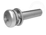 Q236 十字槽盘头螺钉与弹平垫三组合